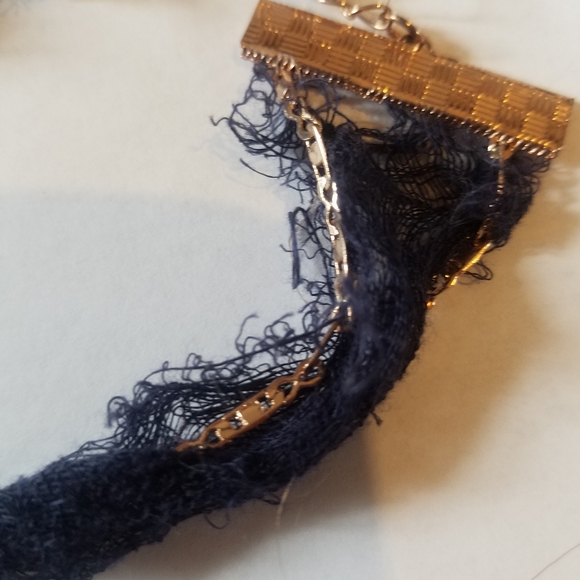 free people dark blue and copper colored choker - Picture 2 of 3